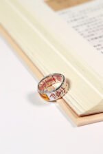 Men's Lucky Ring with Five Gods' Blessings, Taoist Spiritual Incantations, Amulet, Good Fortune Jewelry, Sterling Silver, Adjustable Size - Image 2