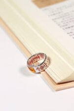 Men's Lucky Ring with Five Gods' Blessings, Taoist Spiritual Incantations, Amulet, Good Fortune Jewelry, Sterling Silver, Adjustable Size - Image 2