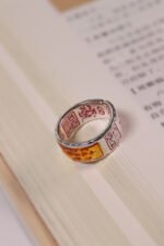Men's Lucky Ring with Five Gods' Blessings, Taoist Spiritual Incantations, Amulet, Good Fortune Jewelry, Sterling Silver, Adjustable Size - Image 4